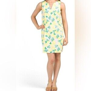 Cynthia‎ Rowley Lemon Print Shift Dress Size 8